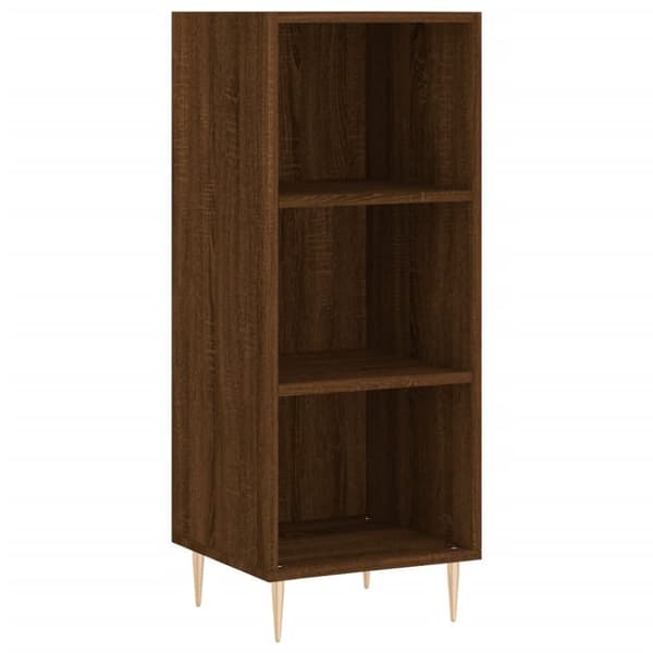 vidaXL Skjenk brun eik 34,5x32,5x90 cm konstruert tre