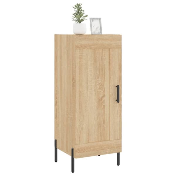 vidaXL Skjenk sonoma eik 34,5x34x90 cm konstruert tre
