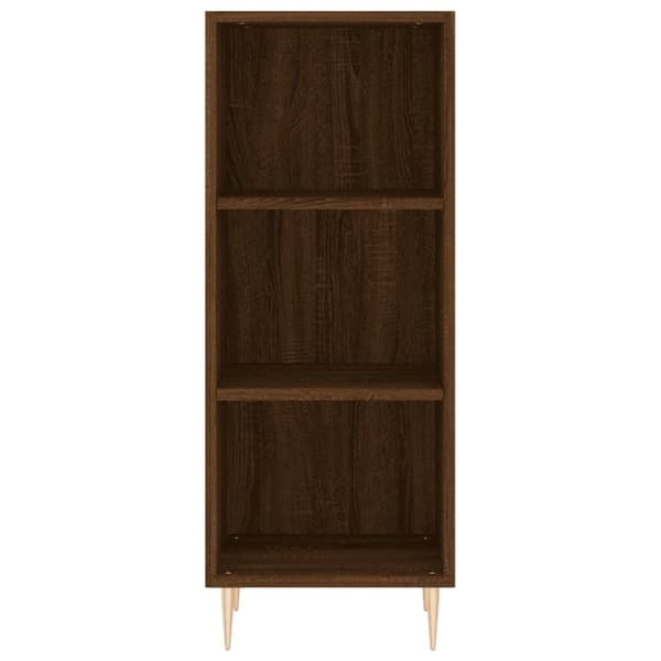 vidaXL skænk 34,5x32,5x90 cm konstrueret træ brun egetræsfarve