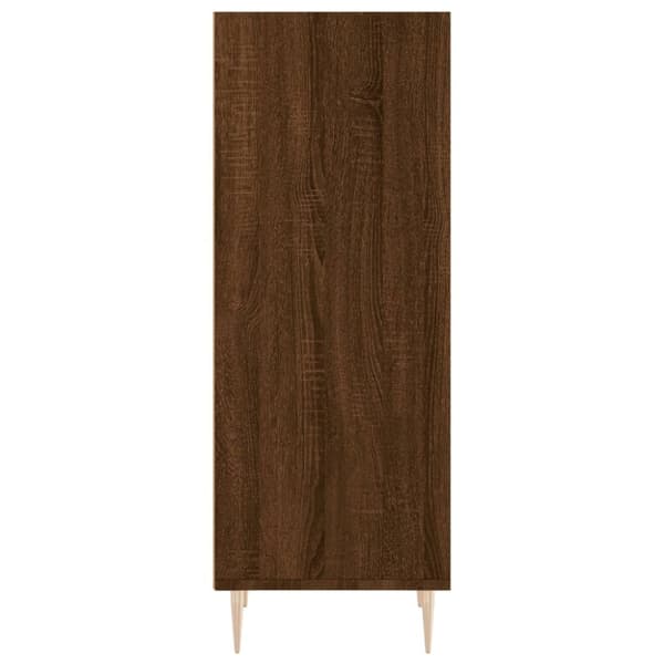 vidaXL skænk 34,5x32,5x90 cm konstrueret træ brun egetræsfarve