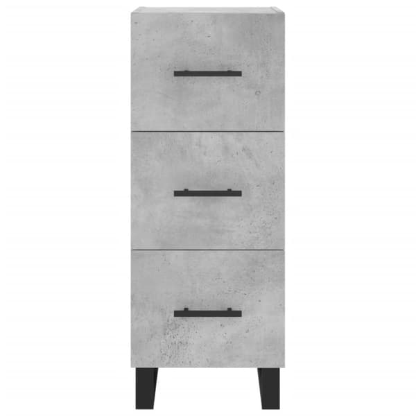 vidaXL Skåp betonggrå 34,5x34x90 cm konstruerat trä