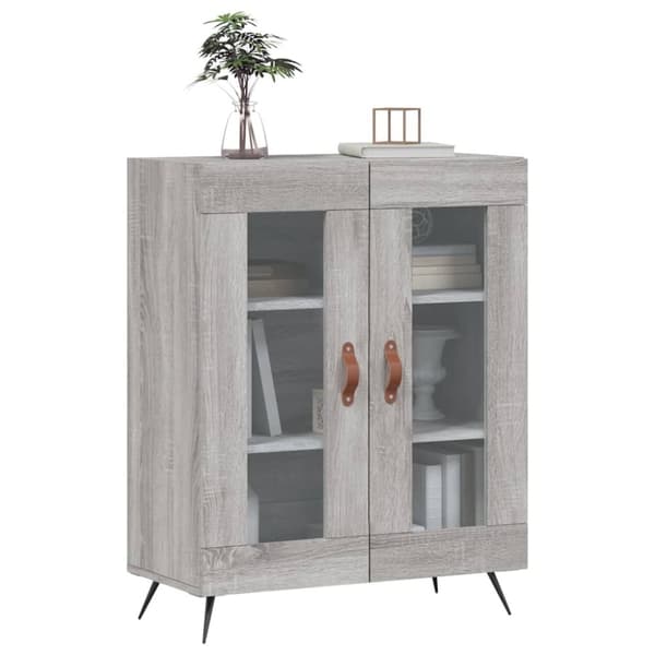 vidaXL Skänk grå sonoma 69,5x34x90 cm konstruerat trä