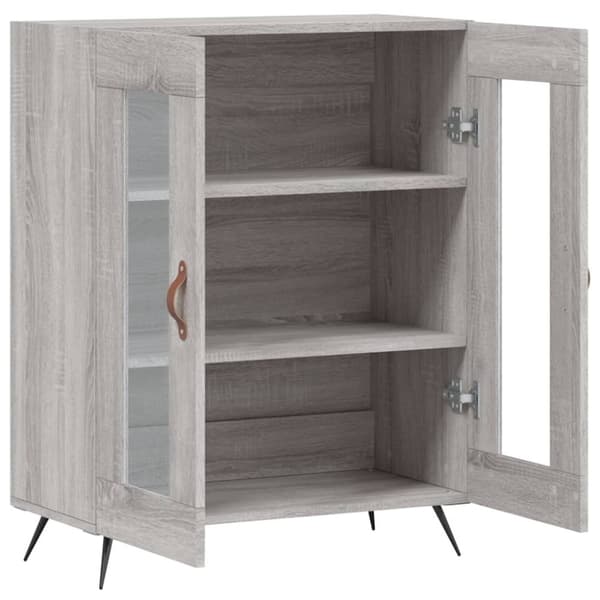 vidaXL Skänk grå sonoma 69,5x34x90 cm konstruerat trä