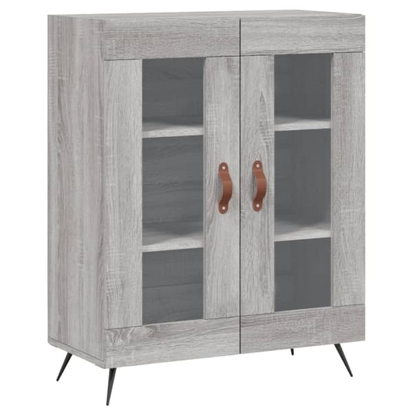 vidaXL Skänk grå sonoma 69,5x34x90 cm konstruerat trä