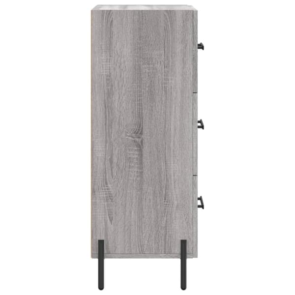 vidaXL skænk 34,5x34x90 cm konstrueret træ grå sonoma-eg