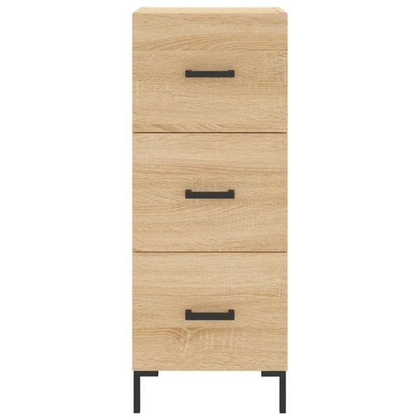vidaXL skænk 34,5x34x90 cm konstrueret træ sonoma-eg
