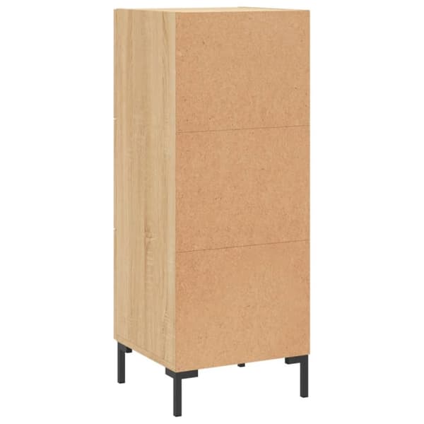 vidaXL skænk 34,5x34x90 cm konstrueret træ sonoma-eg
