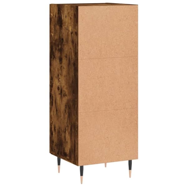 vidaXL Skjenk røkt eik 34,5x34x90 cm konstruert tre