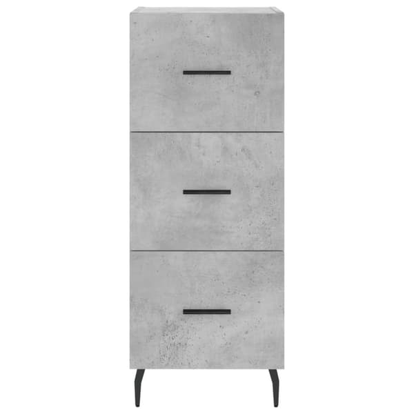 vidaXL skænk 34,5x34x90 cm konstrueret træ betongrå