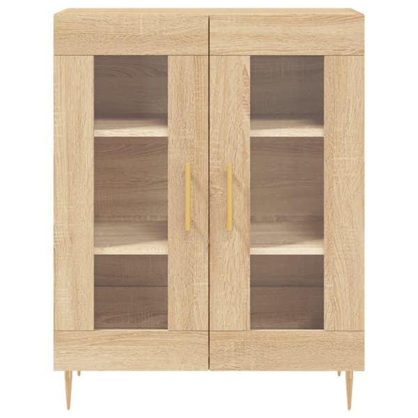 vidaXL Skänk sonoma-ek 69,5x34x90 cm konstruerat trä
