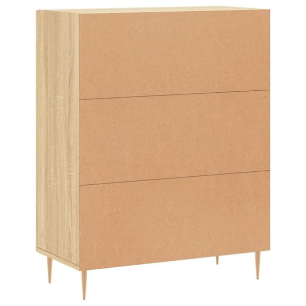 vidaXL Skänk sonoma-ek 69,5x34x90 cm konstruerat trä