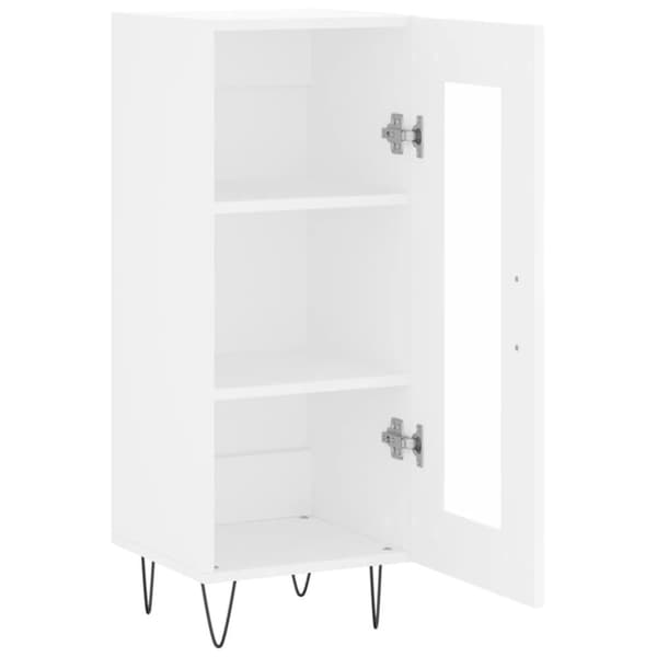 vidaXL skænk 34,5x34x90 cm konstrueret træ hvid