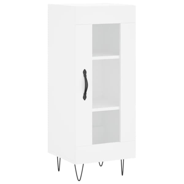 vidaXL skænk 34,5x34x90 cm konstrueret træ hvid