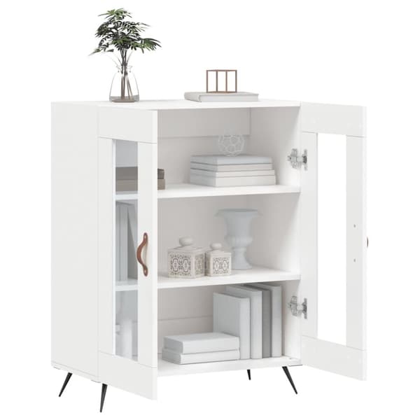 vidaXL Skjenk hvit 69,5x34x90 cm konstruert tre