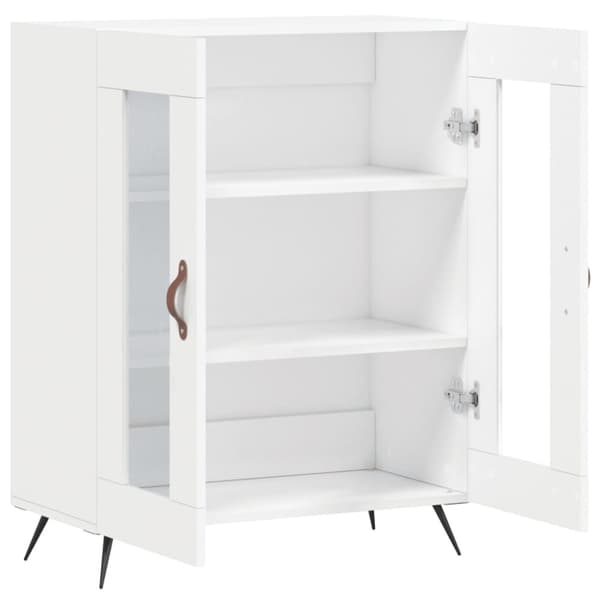 vidaXL Skjenk hvit 69,5x34x90 cm konstruert tre