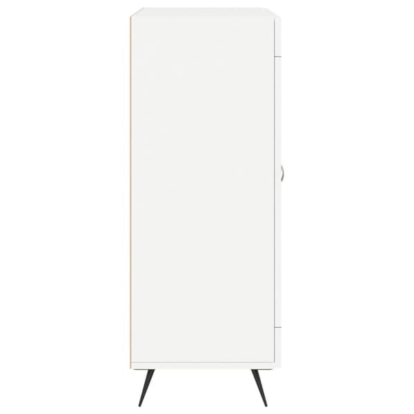 vidaXL Skjenk hvit 69,5x34x90 cm konstruert tre