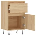 Miniatyrbilde 6 av 11: vidaXL Skjenker 2 stk sonoma eik 40x35x70 cm konstruert tre