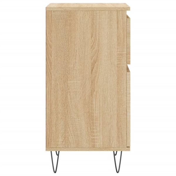 vidaXL Skjenker 2 stk sonoma eik 40x35x70 cm konstruert tre
