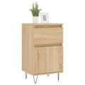 Miniatyrbilde 2 av 11: vidaXL Skjenker 2 stk sonoma eik 40x35x70 cm konstruert tre