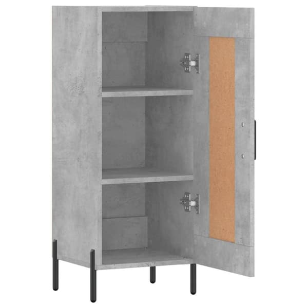 vidaXL skænk 34,5x34x90 cm konstrueret træ betongrå