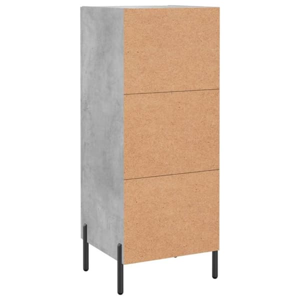 vidaXL skænk 34,5x34x90 cm konstrueret træ betongrå