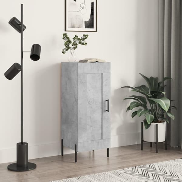 vidaXL skænk 34,5x34x90 cm konstrueret træ betongrå