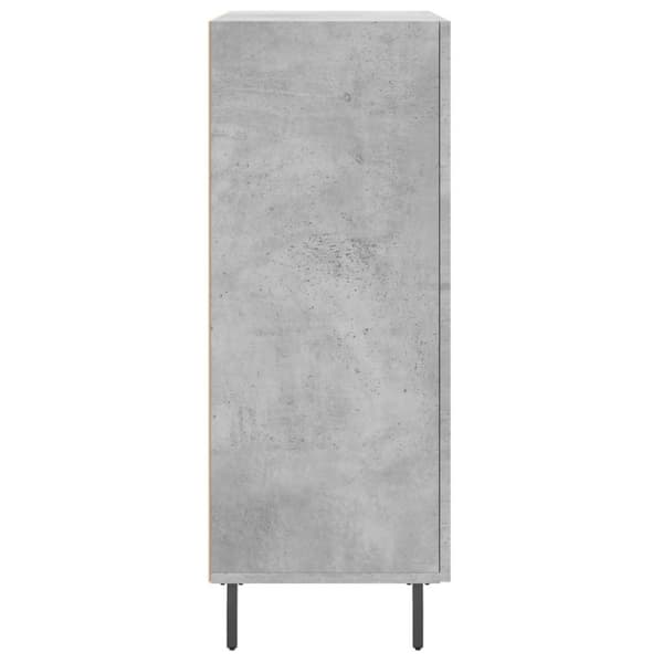 vidaXL Skjenk betonggrå 69,5x34x90 cm konstruert tre