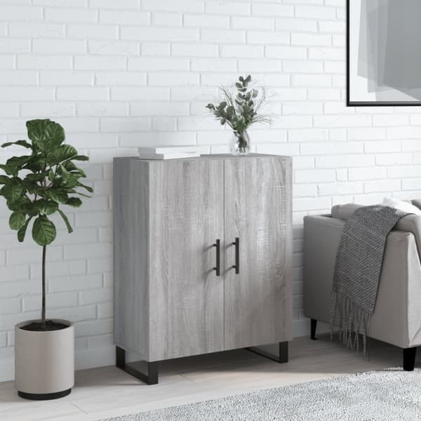 vidaXL Senkki harmaa Sonoma 69,5x34x90 cm tekninen puu