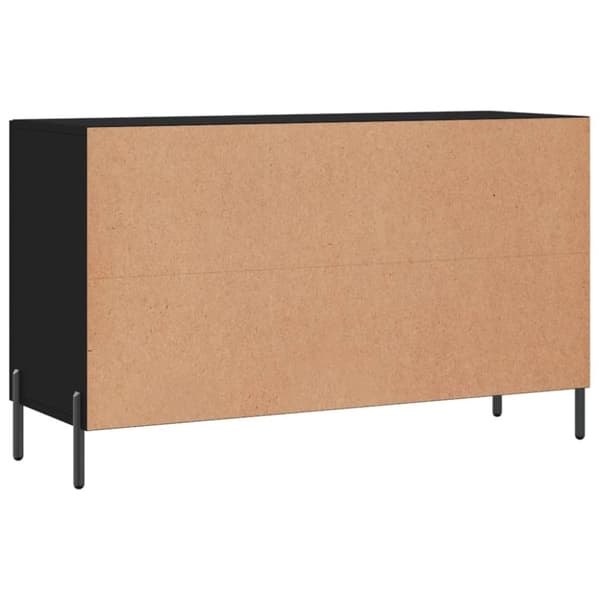 vidaXL skænk 100x36x60 cm konstrueret træ sort