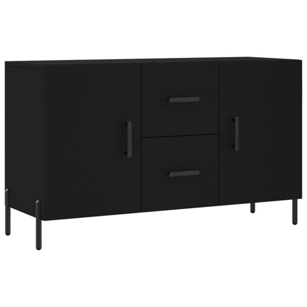 vidaXL skænk 100x36x60 cm konstrueret træ sort