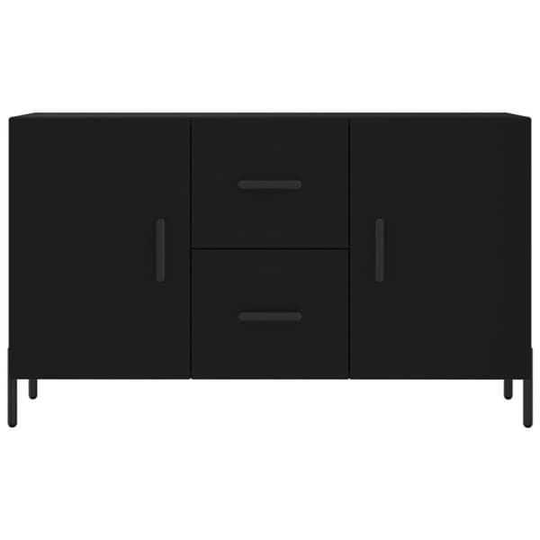 vidaXL Skjenk svart 100x36x60 cm konstruert tre