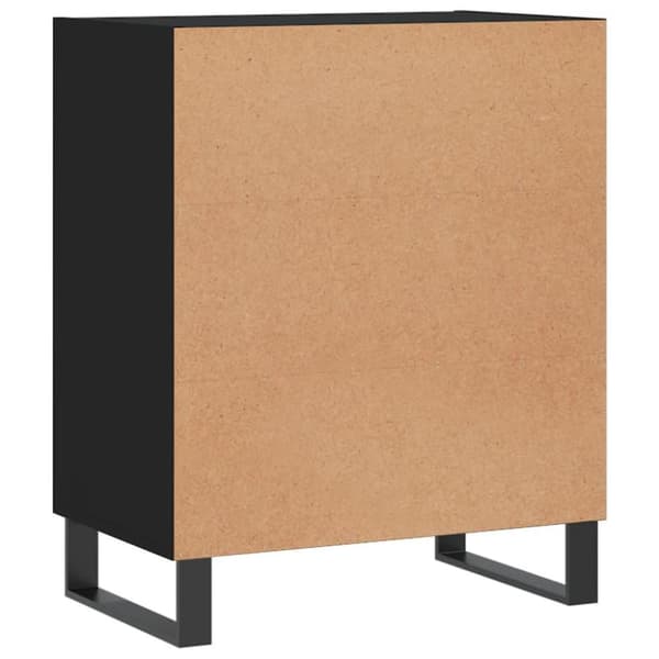 vidaXL Skjenk svart 57x35x70 cm konstruert tre