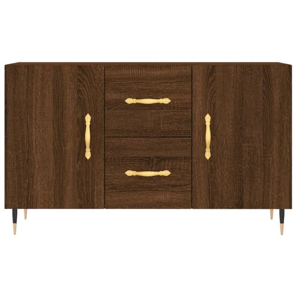 vidaXL Senkki ruskea tammi 100x36x60 cm tekninen puu