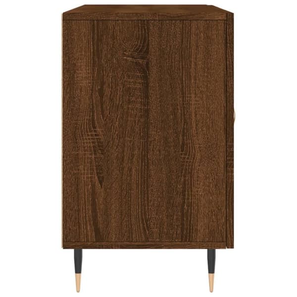 vidaXL Senkki ruskea tammi 100x36x60 cm tekninen puu