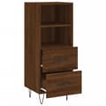 Miniatyrbilde 4 av 11: vidaXL Skjenk brun eik 34,5x34x90 cm konstruert tre