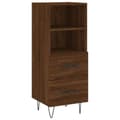 Miniatyrbilde 1 av 11: vidaXL Skjenk brun eik 34,5x34x90 cm konstruert tre