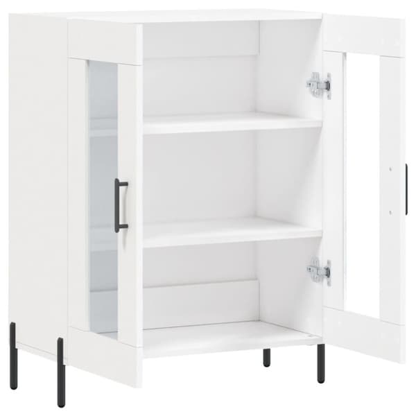 vidaXL skænk 69,5x34x90 cm konstrueret træ hvid