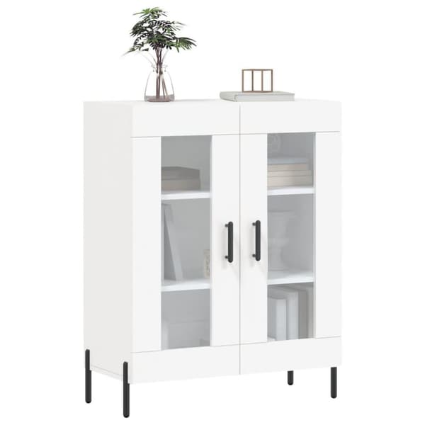 vidaXL skænk 69,5x34x90 cm konstrueret træ hvid