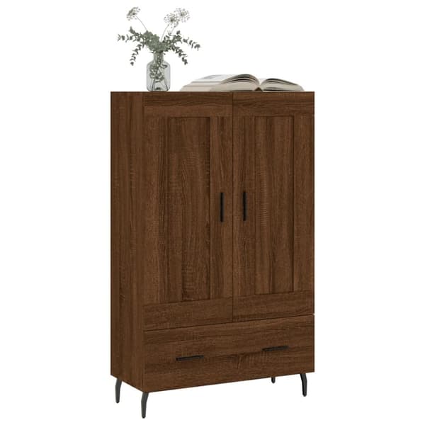 vidaXL skab 69,5x31x115 cm konstrueret træ brun sonoma-eg