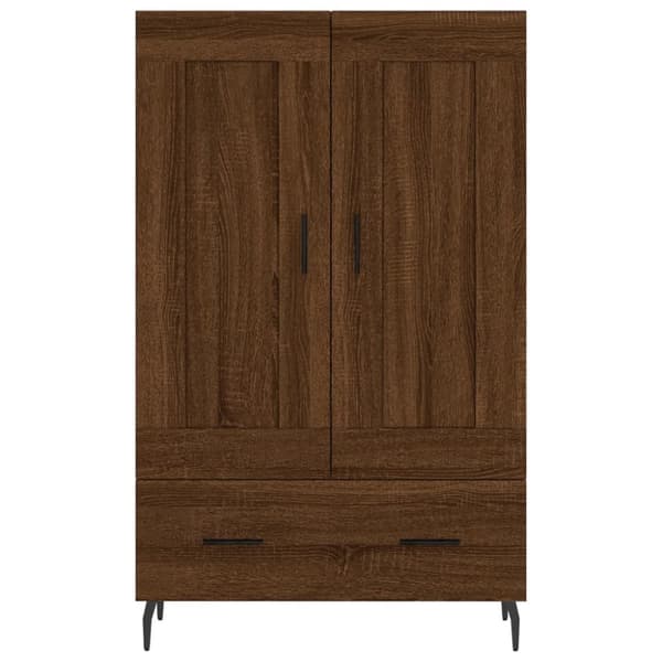 vidaXL skab 69,5x31x115 cm konstrueret træ brun sonoma-eg