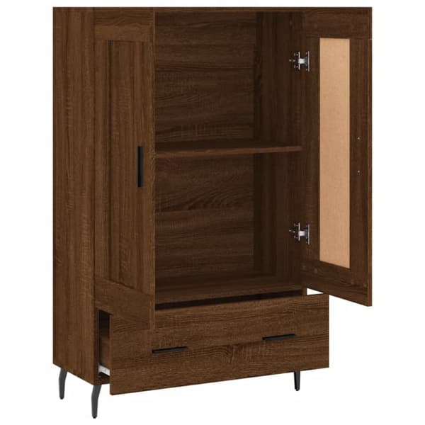 vidaXL skab 69,5x31x115 cm konstrueret træ brun sonoma-eg