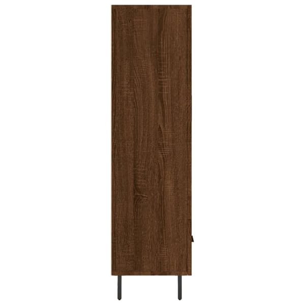 vidaXL skab 69,5x31x115 cm konstrueret træ brun sonoma-eg