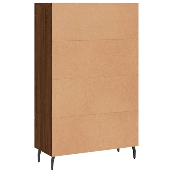 vidaXL skab 69,5x31x115 cm konstrueret træ brun sonoma-eg