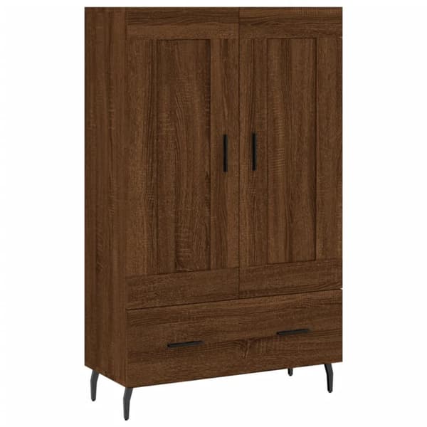 vidaXL skab 69,5x31x115 cm konstrueret træ brun sonoma-eg
