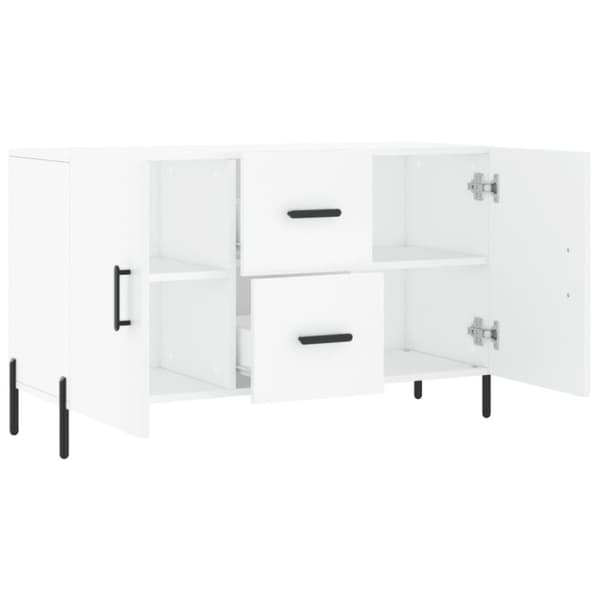 vidaXL skænk 100x36x60 cm konstrueret træ hvid