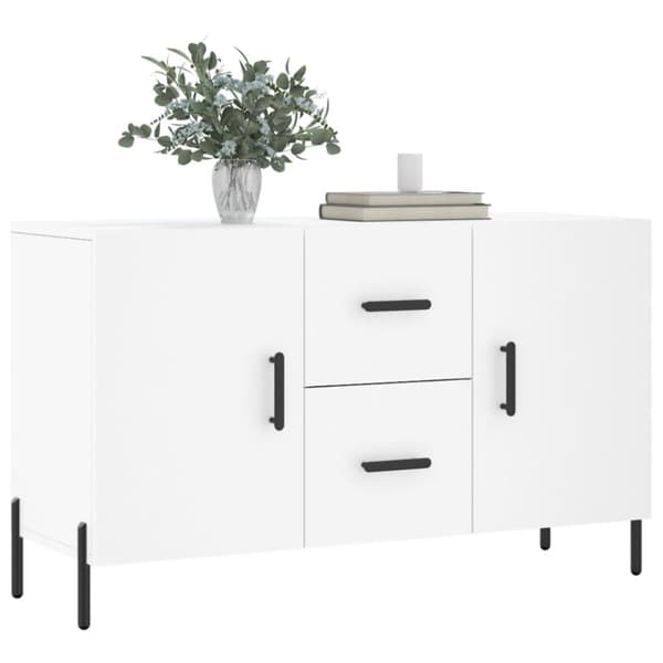 vidaXL Skänk vit 100x36x60 cm konstruerat trä