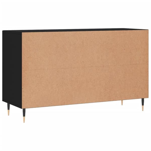 vidaXL Skjenk svart 100x36x60 cm konstruert tre