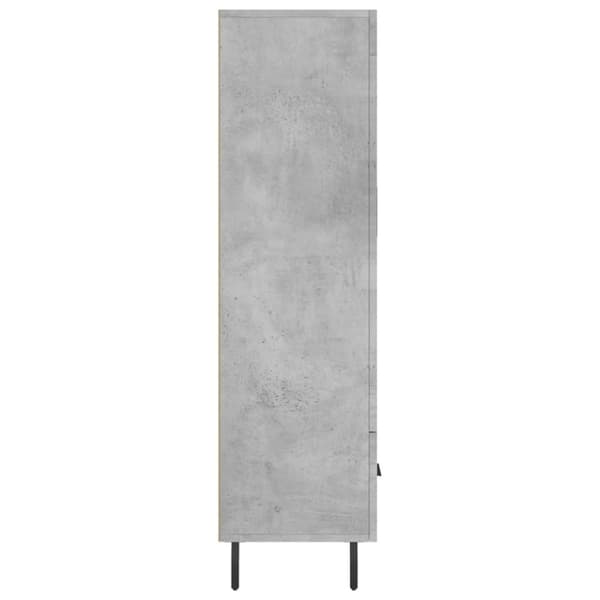vidaXL Högskåp betonggrå 69,5x31x115 cm konstruerat trä