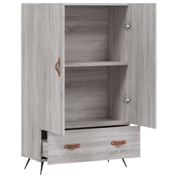 vidaXL skab 69,5x31x115 cm konstrueret træ grå sonoma-eg