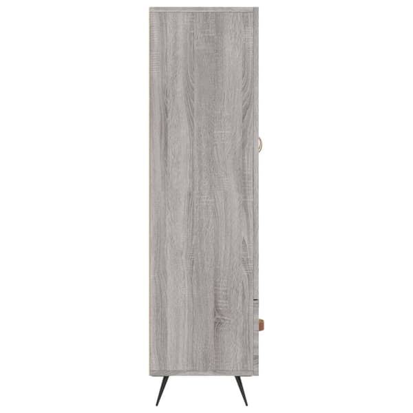 vidaXL skab 69,5x31x115 cm konstrueret træ grå sonoma-eg